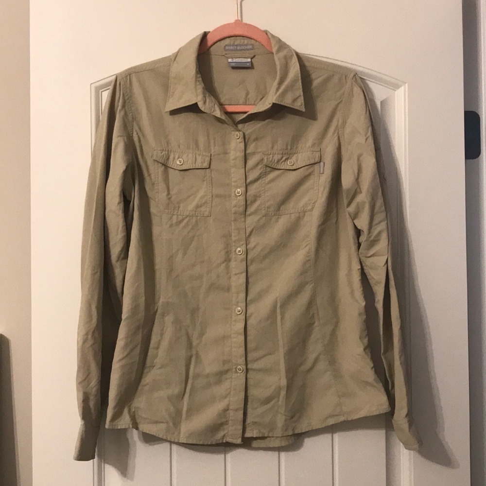 Columbia Insect Block Tan/Khaki Button Up